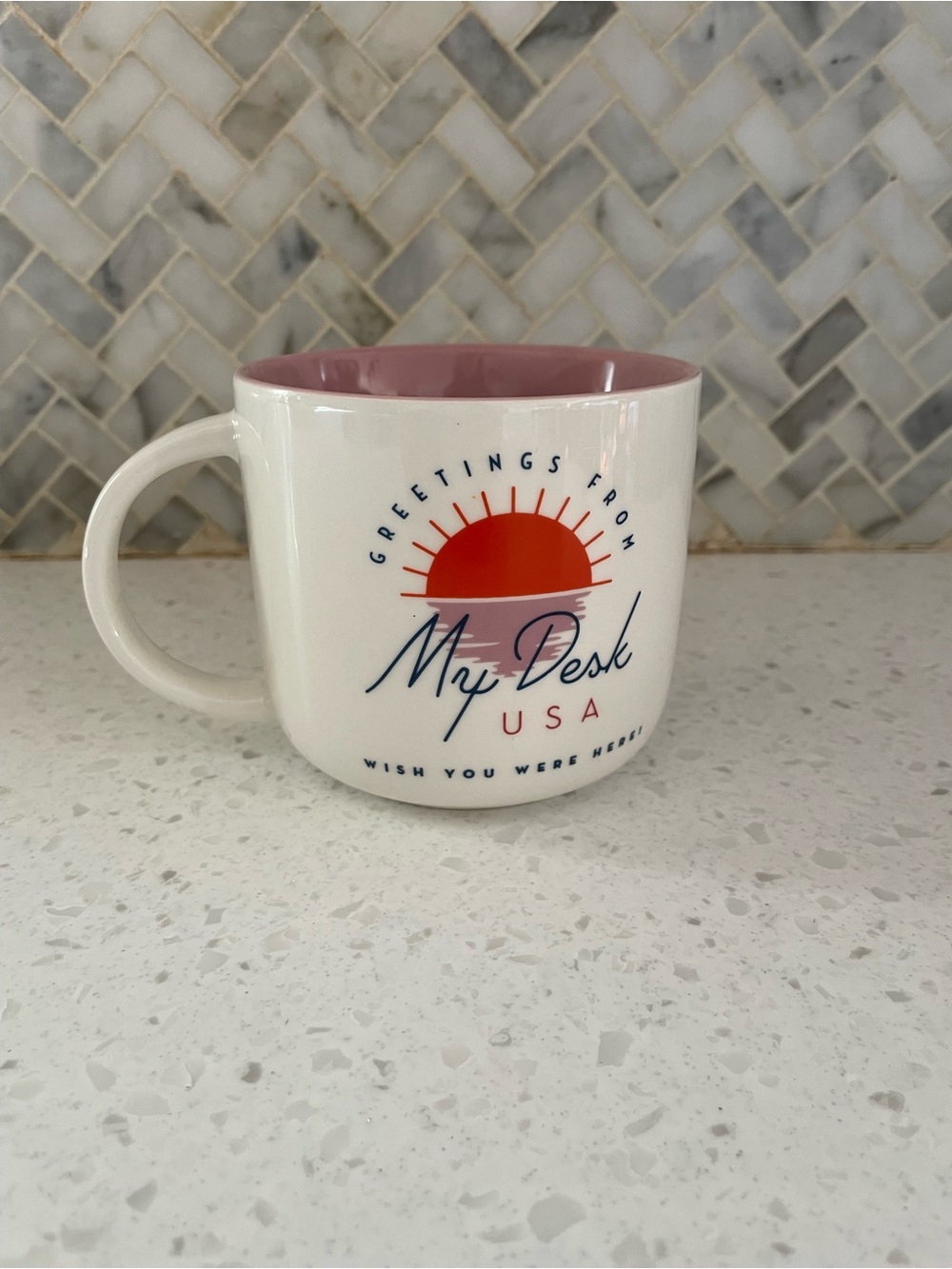 Threshold "Greetings from My Desk USA Wish You Were Here!" Coffee Mug